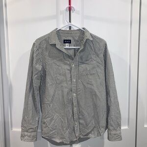 Place Men's Classic Black and White Striped Shirt